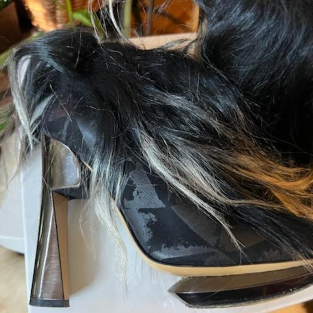 Nicholas Kirkwood Camoscio Nero Booties